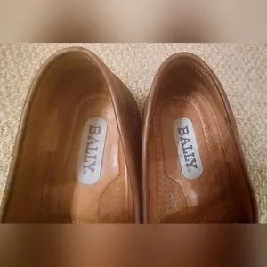 BALLY FARGO MEN\'S TAN NUBUCK LEATHER SLIP-ON LOAFERS SIZE 8 M MADE IN ITALY Bally | Shoes | Bally Fargo Mens Tan Nubuck Leather Slipon  main image 4